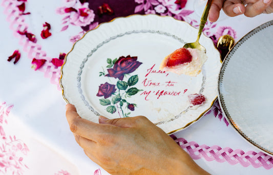 Pack Classique 2 Assiettes "Demande en Mariage"