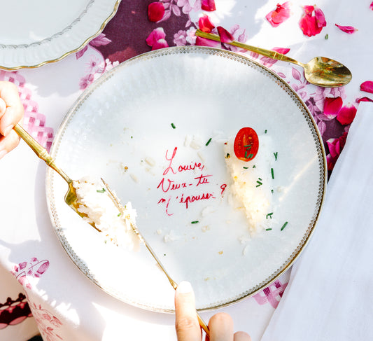 Pack Signature 2 Assiettes "Demande en Mariage"