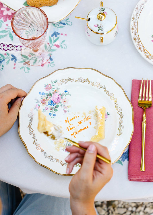 Pack Classique 2 Assiettes "Veux-tu être mon Parrain/ma Marraine?"